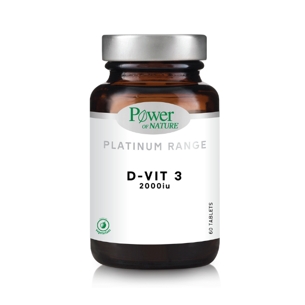 Power of Nature Platinum Range D-Vit3 2000IU, 60tabs Power of Nature Platinum Range D-Vit3 2000IU, 60tabs